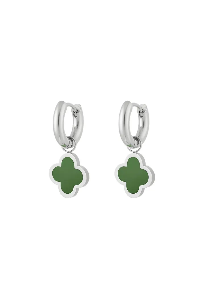 Oorbel Clover - Groen