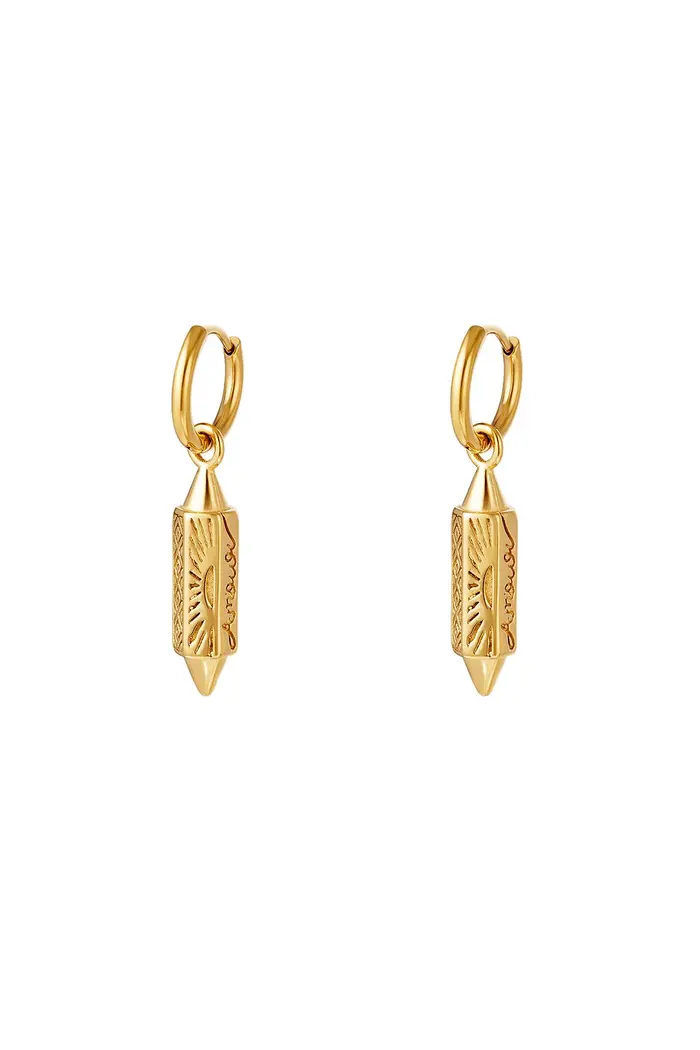 Oorbel Pendant - Goud