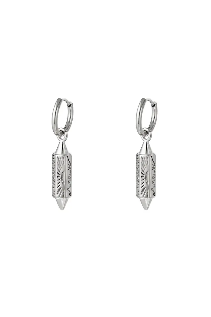 Oorbel Pendant - Zilver