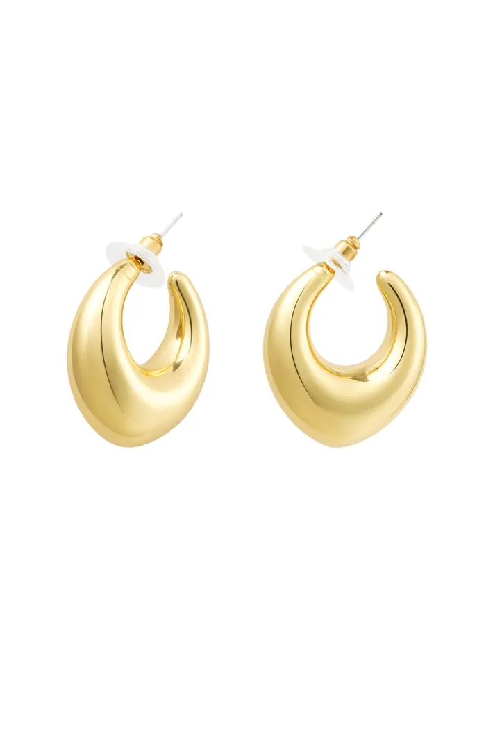 Oorbel Pointed Twist - Goud