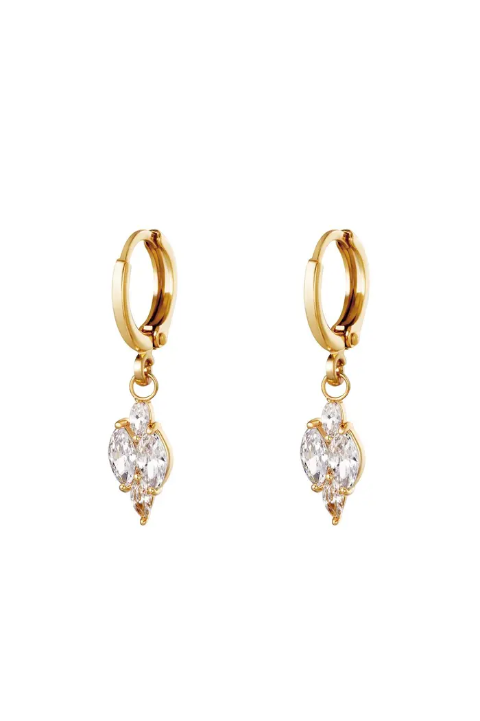 Oorbel Shining Diamond - Goud