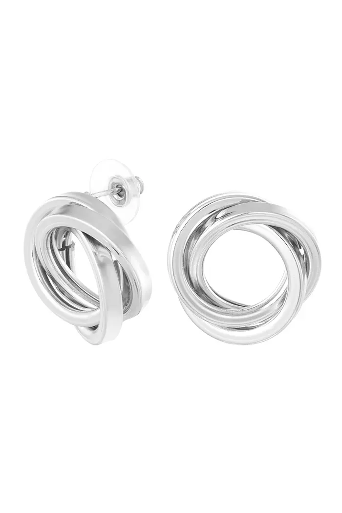 Oorbel Triple Ring - Zilver