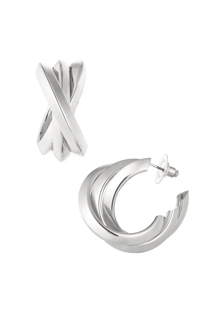 Oorbel Twisted - Zilver