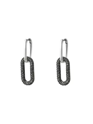 Oorbel Zirkonia - Black