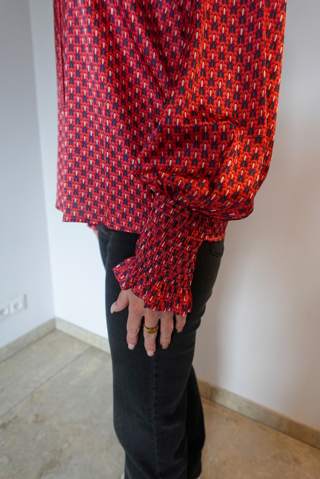 Rinascimento Blouse Print - Red - Afbeelding 2