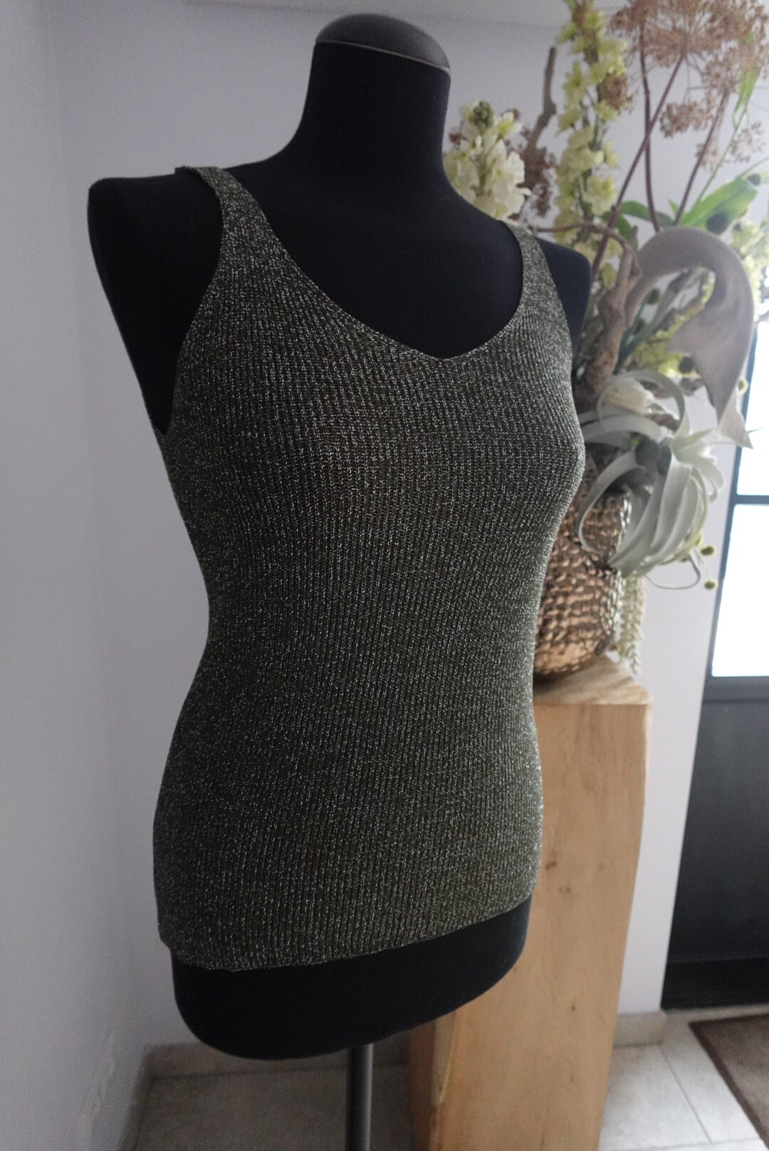 Top Glitter - Khaki