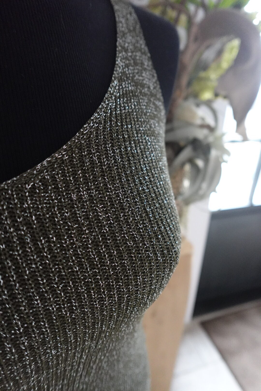 Top Glitter - Khaki - Afbeelding 2