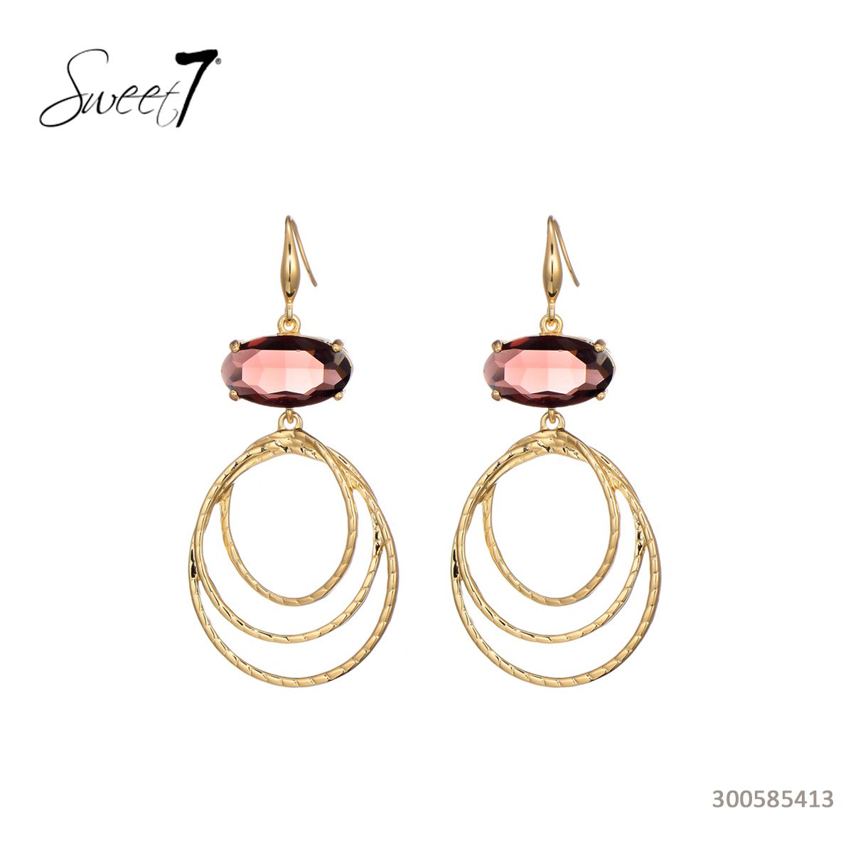 Oorbel Rings - Rood