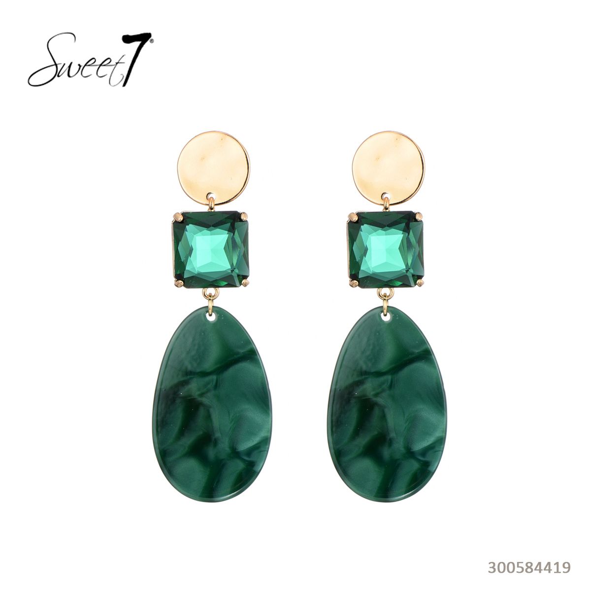 Oorbel Starshine - Groen