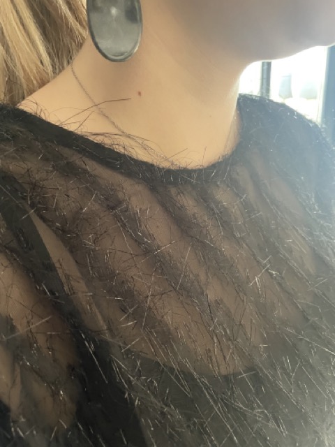 Ydence Top Poppy - Zwart - Afbeelding 7