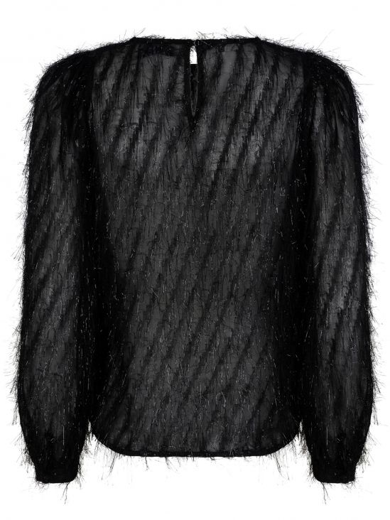 Ydence Top Poppy - Zwart