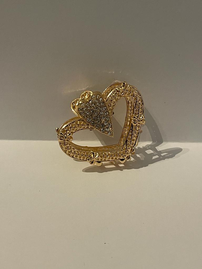 Haarclip Riley Heart - Goud