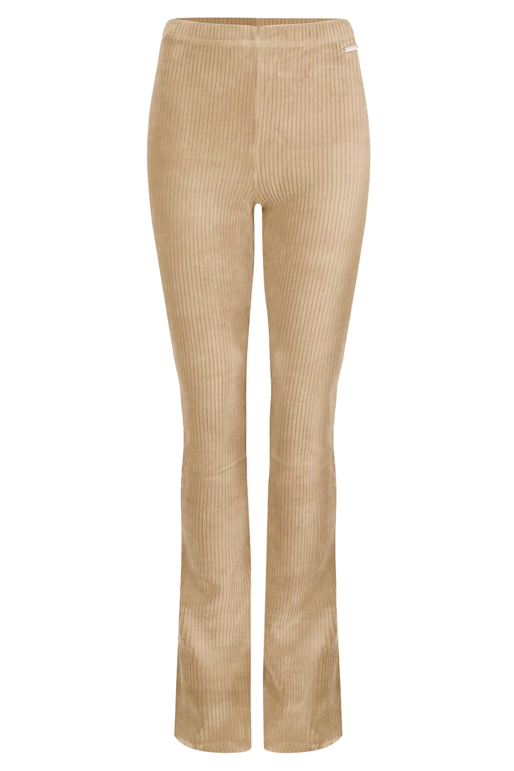 Ambika Lena Rib Flare Broek - Beige
