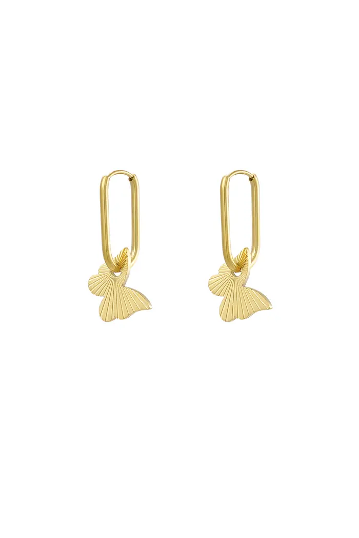 Oorbel Butterfly - Goud