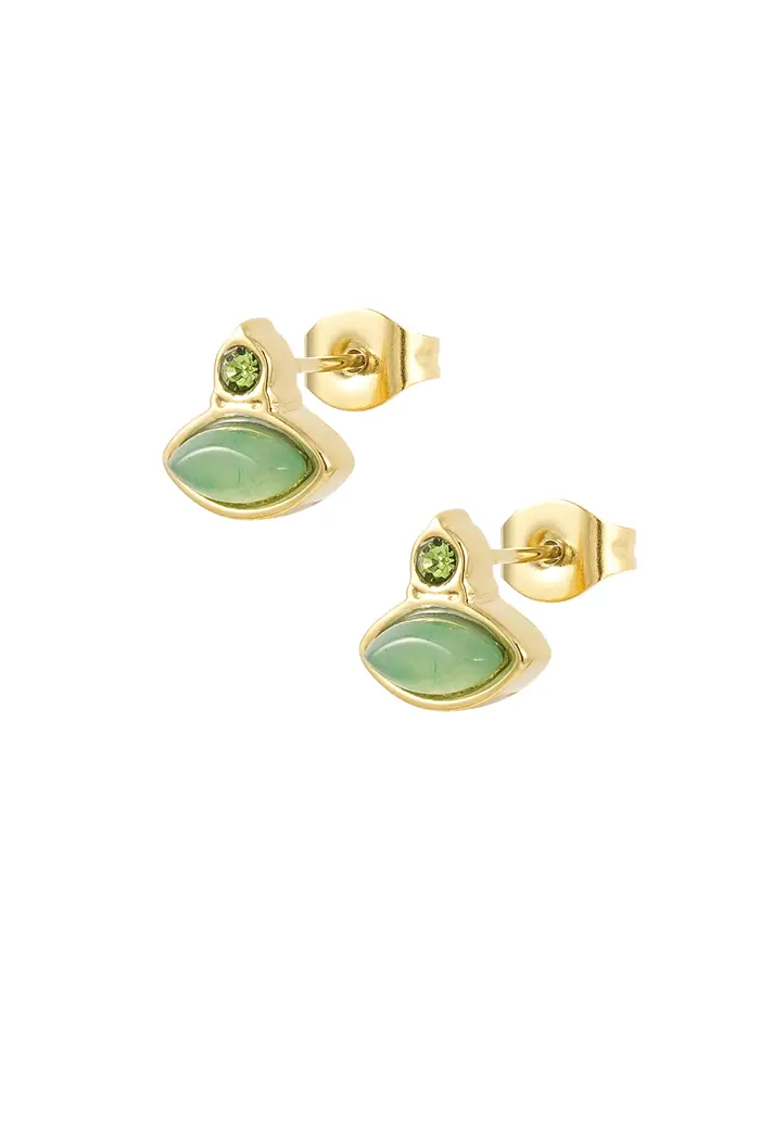 Oorbel Faith - Groen Goud