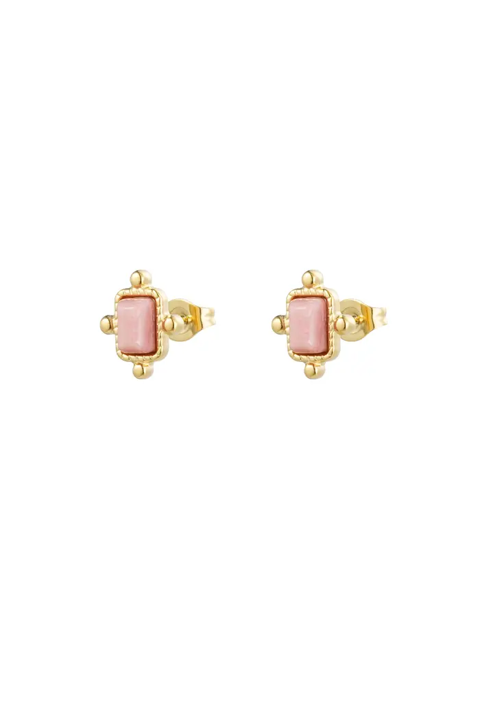 Oorbel Fiona - Roze Goud