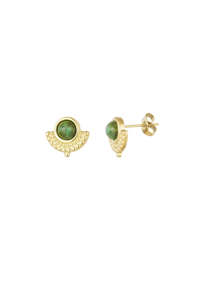 Oorbel Roxy - Groen Goud