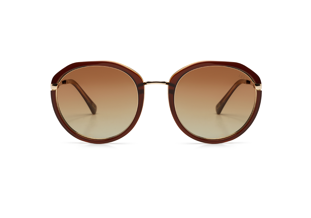 Ikki Fashion - Zonnebril Jill Turtle/Gradient Brown