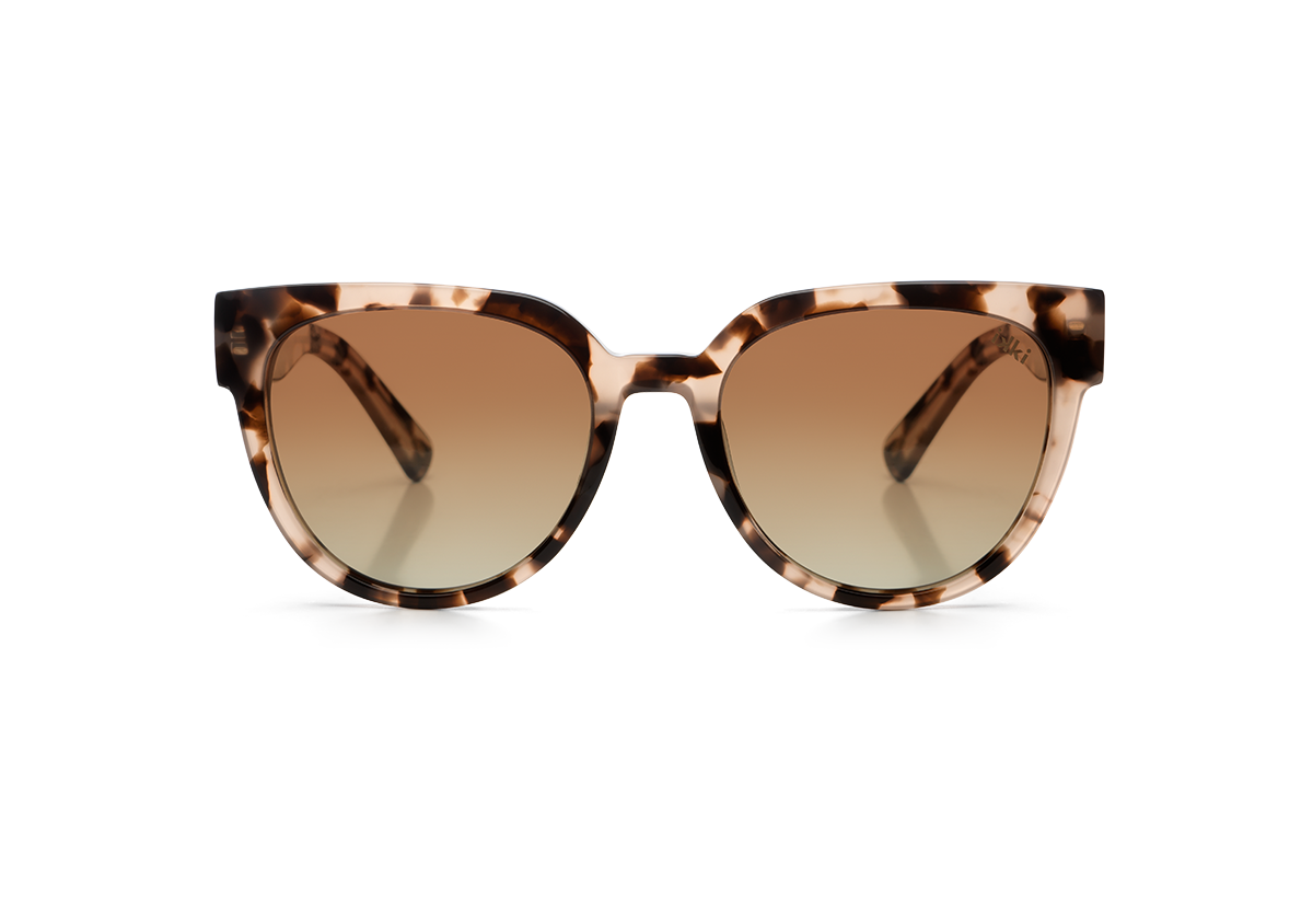 Ikki Fashion - Zonnebril Lou Pink Turtle/Gradient Brown