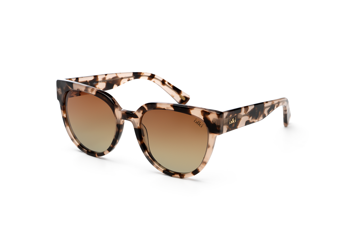 Ikki Fashion - Zonnebril Lou Pink Turtle/Gradient Brown