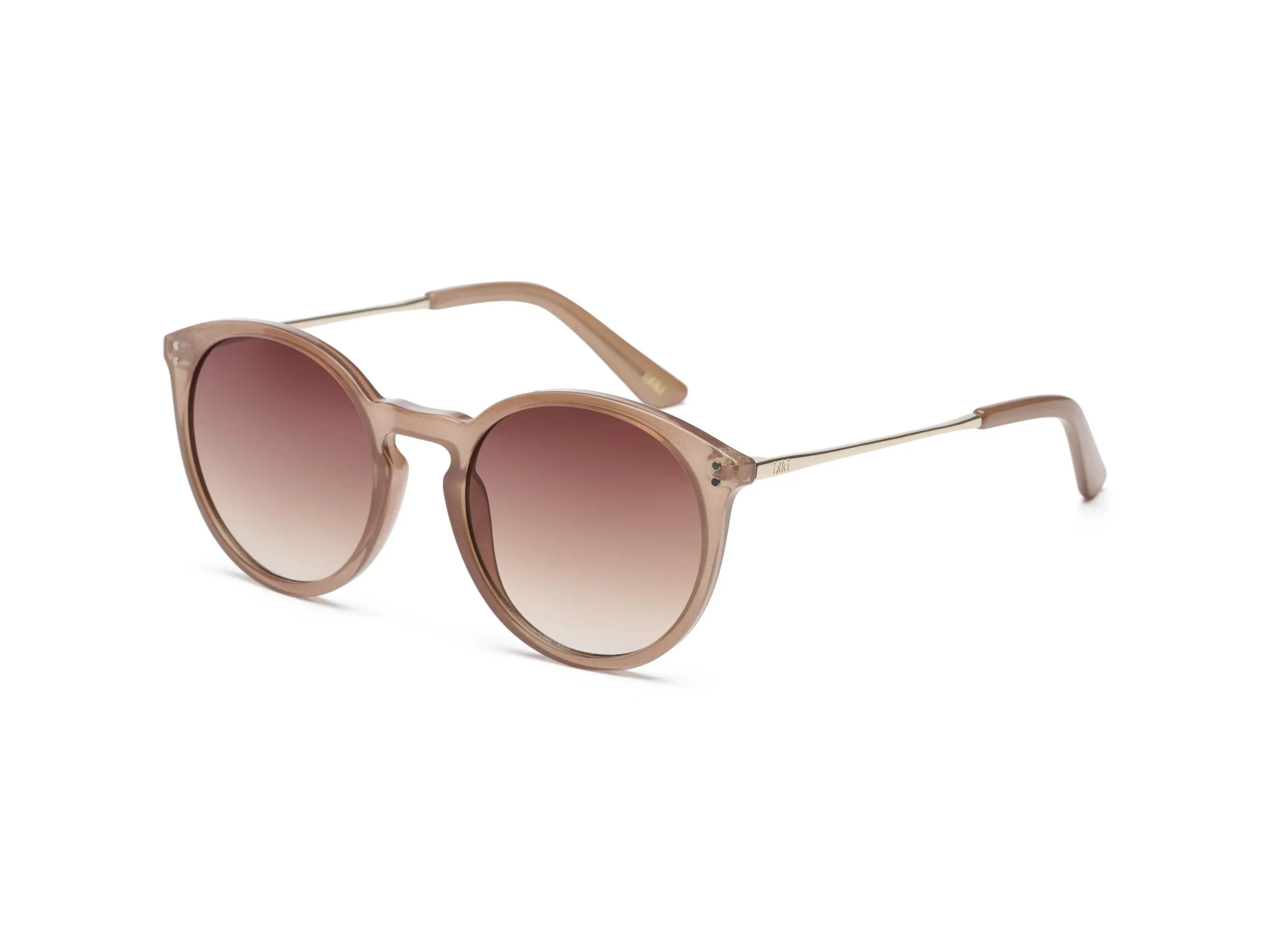 Ikki Fashion - Zonnebril Rosie Transparant Light Taupe/Gradient Brown
