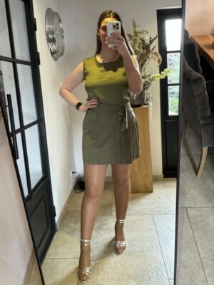 Rinascimento Top Flowy - Khaki
