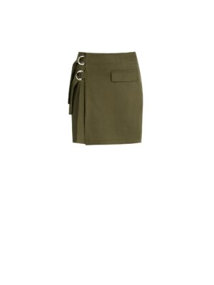Rinascimento Military Mini Skirt - Khaki