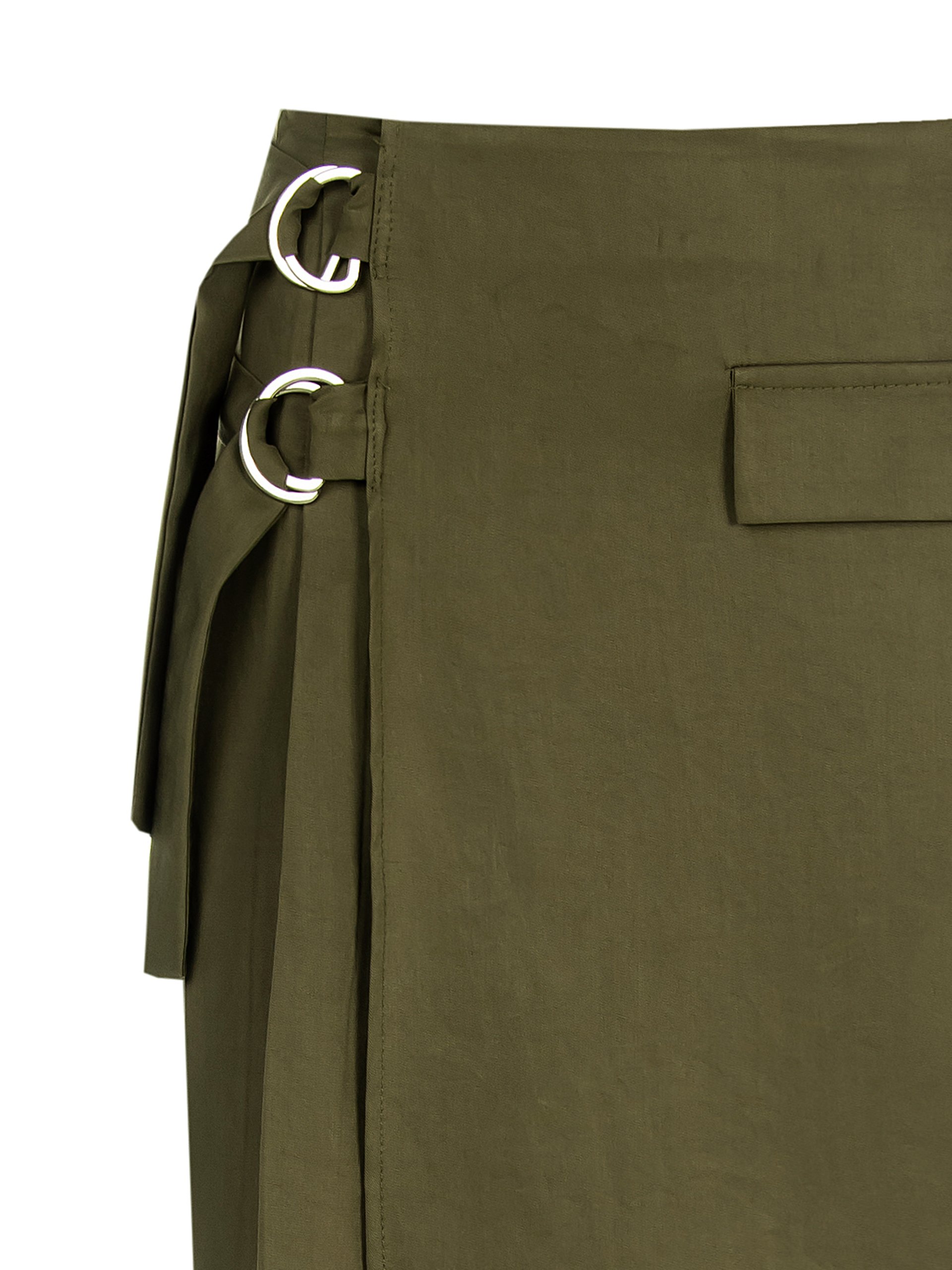 Rinascimento Military Mini Skirt - Khaki - Afbeelding 3