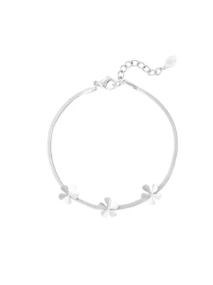 Armband Bloemen - Zilver