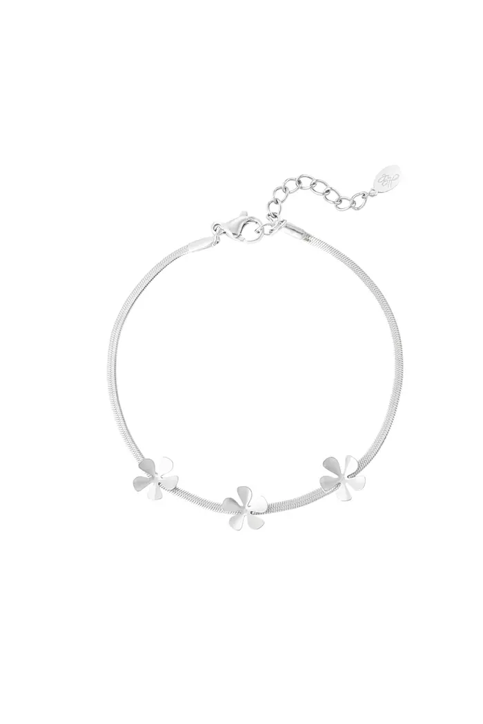 Armband Bloemen - Zilver