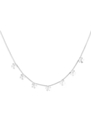 Ketting Bloemen - Zilver