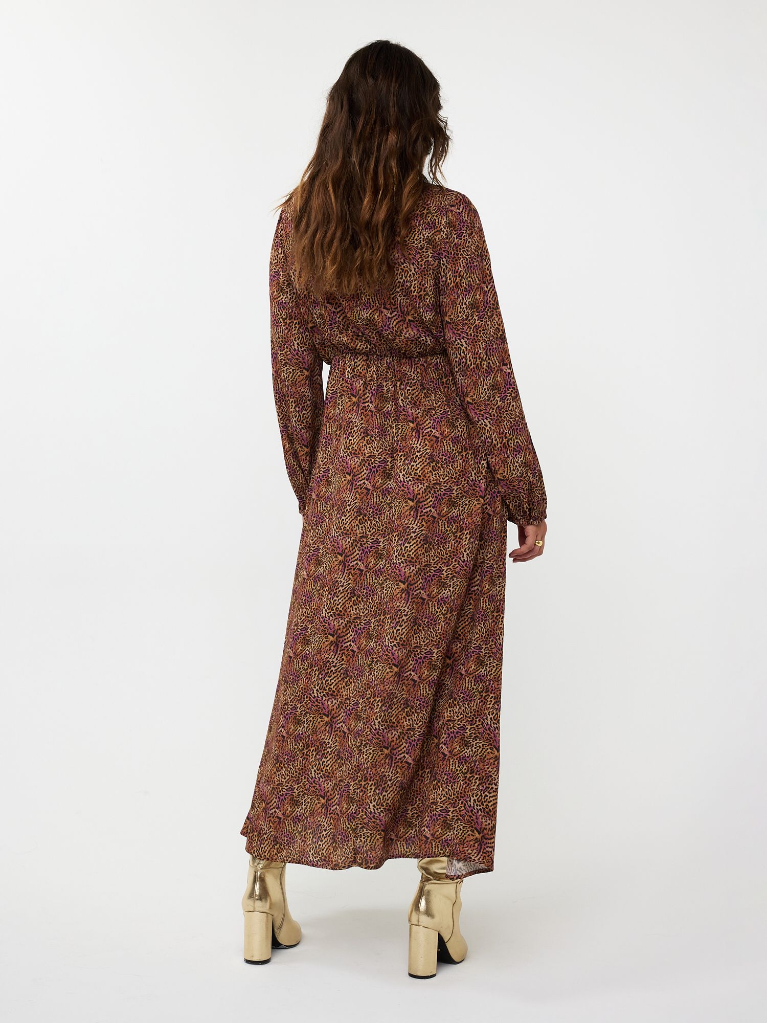 Ydence Dress Michelle Brown/purple leopard - Afbeelding 4