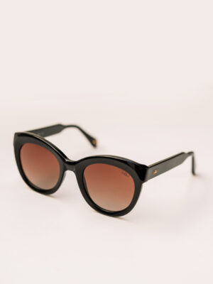 Ikki Fashion - Zonnebril Claire Black/ Gradient Brown