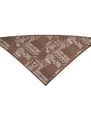 Brown Bandana Scarf Triangle