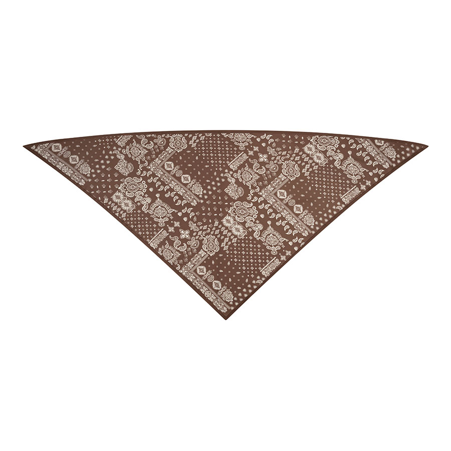 Brown Bandana Scarf Triangle