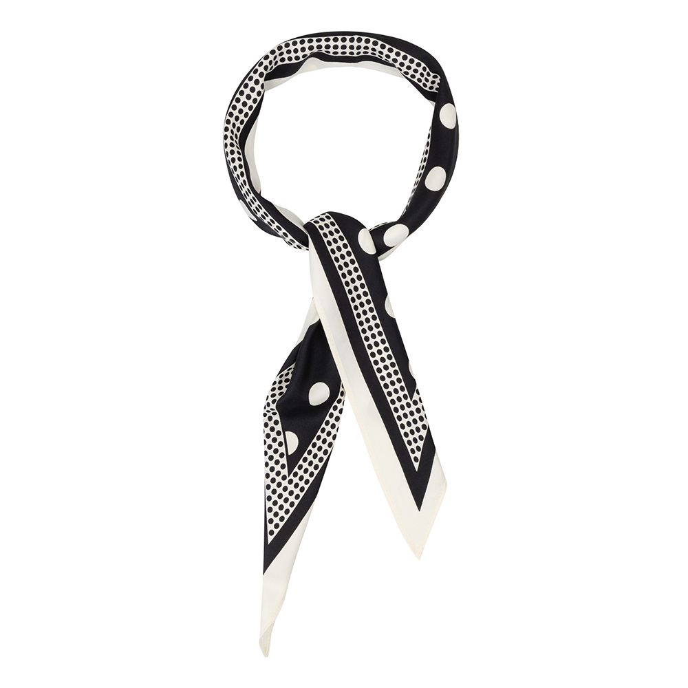 Club Manhattan - Dottie Dot Scarf Black