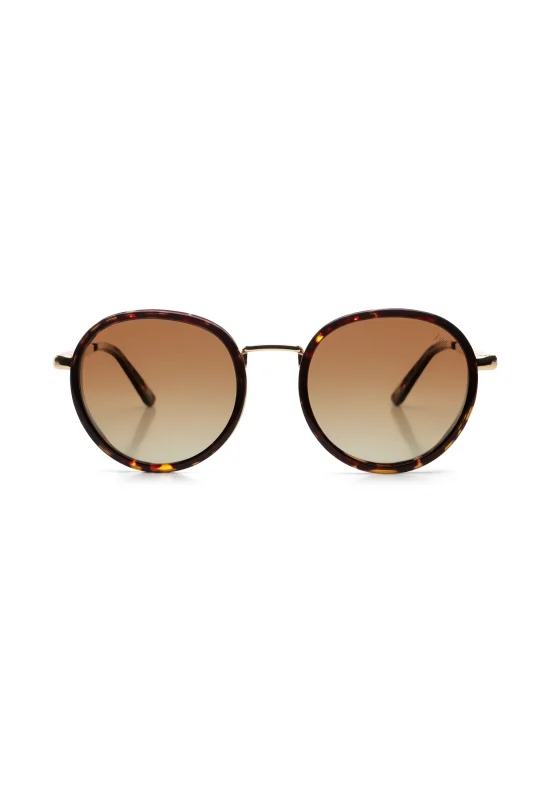 Ikki Fashion - Zonnebril Bibi Dark Turtle/Gradient Brown