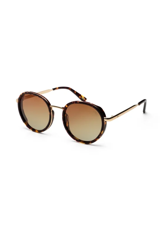 Ikki Fashion - Zonnebril Bibi Dark Turtle/Gradient Brown