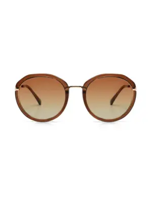 Ikki Fashion - Zonnebril Jill Transparant Brown/ Gradient Brown