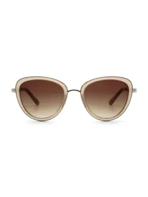Ikki Fashion - Zonnebril Lois Taupe/ Gradient Brown
