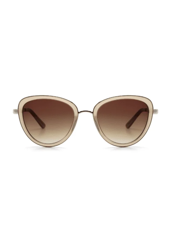 Ikki Fashion - Zonnebril Lois Taupe/ Gradient Brown