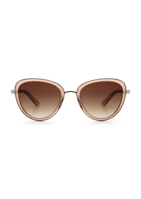 Ikki Fashion - Zonnebril Lois Transparant Pink/ Gradient Brown