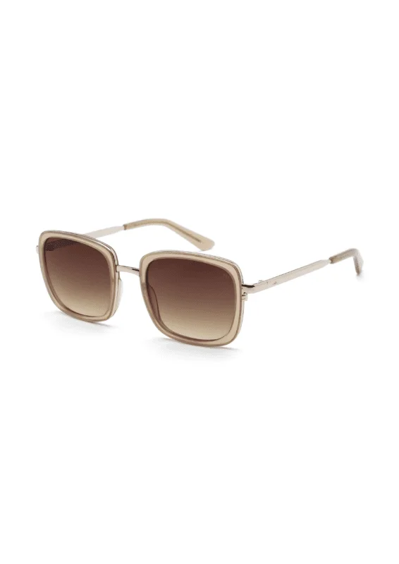 Ikki Fashion - Zonnebril Pearl Transparent Taupe/ Gradient Brown