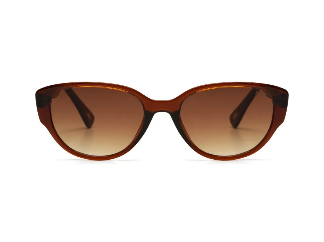 Ikki Fashion - Zonnebril Sky Transparant Brown / Gradient Brown