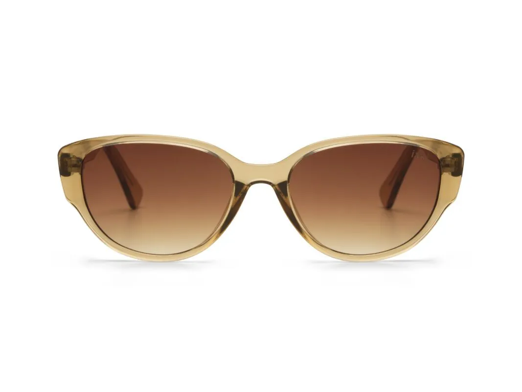 Ikki Fashion - Zonnebril Sky Transprarant Gold/ Gradient Brown