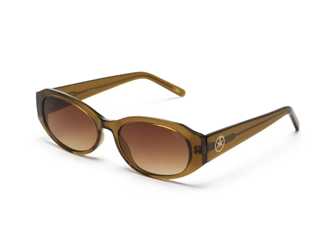 Ikki Fashion - Zonnebril Taunt Transparant Brown/ Gradient Brown