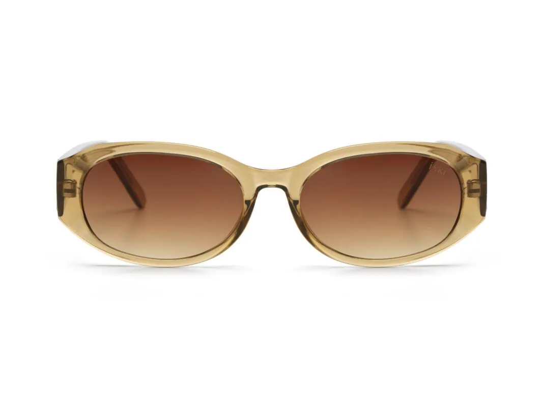 Ikki Fashion - Zonnebril Taunt Transparant Gold/ Gradient Brown