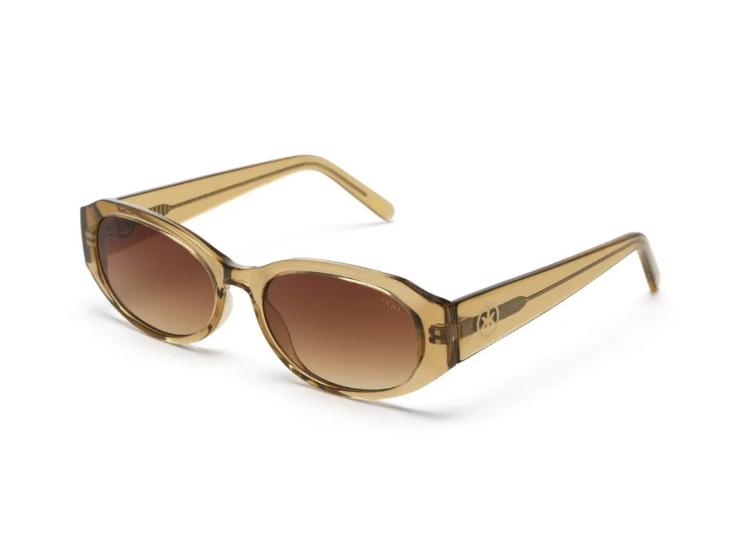 Ikki Fashion - Zonnebril Taunt Transparant Gold/ Gradient Brown