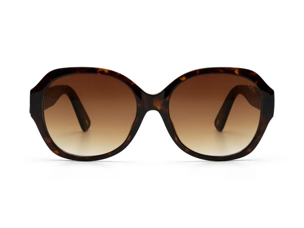 Ikki Fashion - Zonnebril Zena Dark Turtle / Gradient Brown