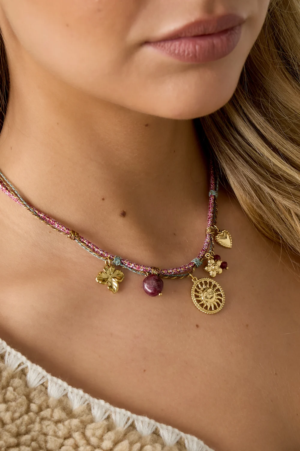 Ketting Cartagena - Roze - Afbeelding 2
